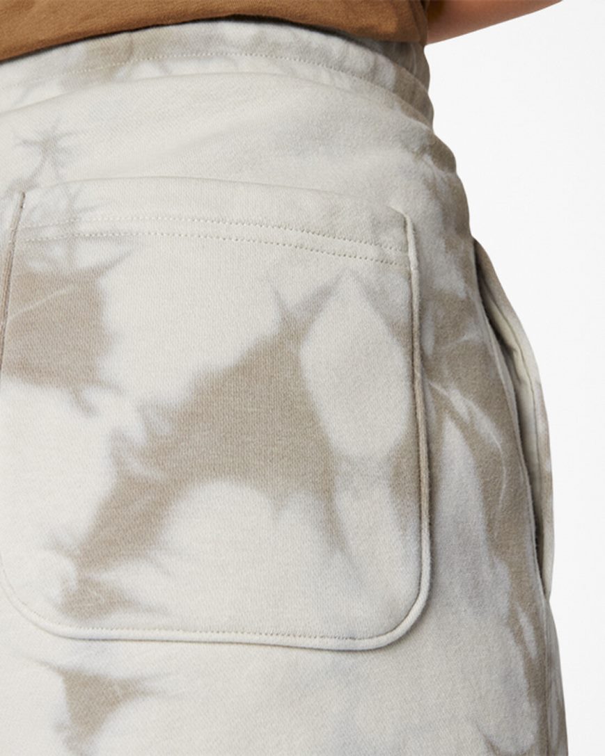 Pantaloni De Trening Dama Converse Go-To Star Chevron Washed Standard Fit Albi | RO AJLYR016